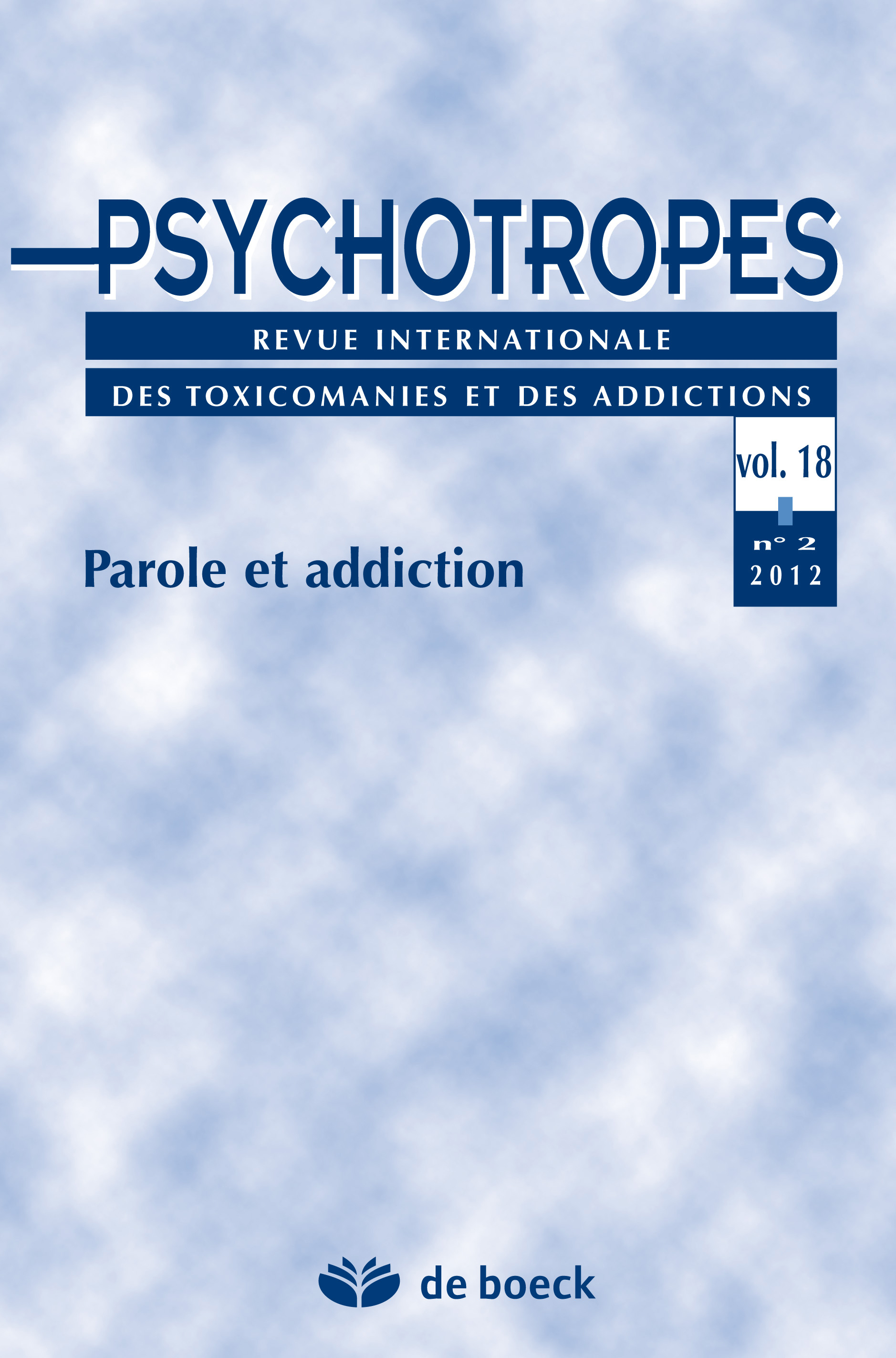 PSYCHOTROPES 2012/2 VOL.18
