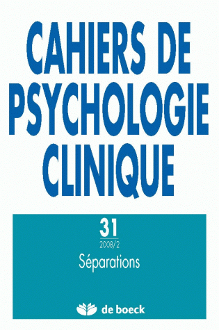 CAHIERS DE PSYCHOLOGIE CLINIQUE 2008/2 N.31