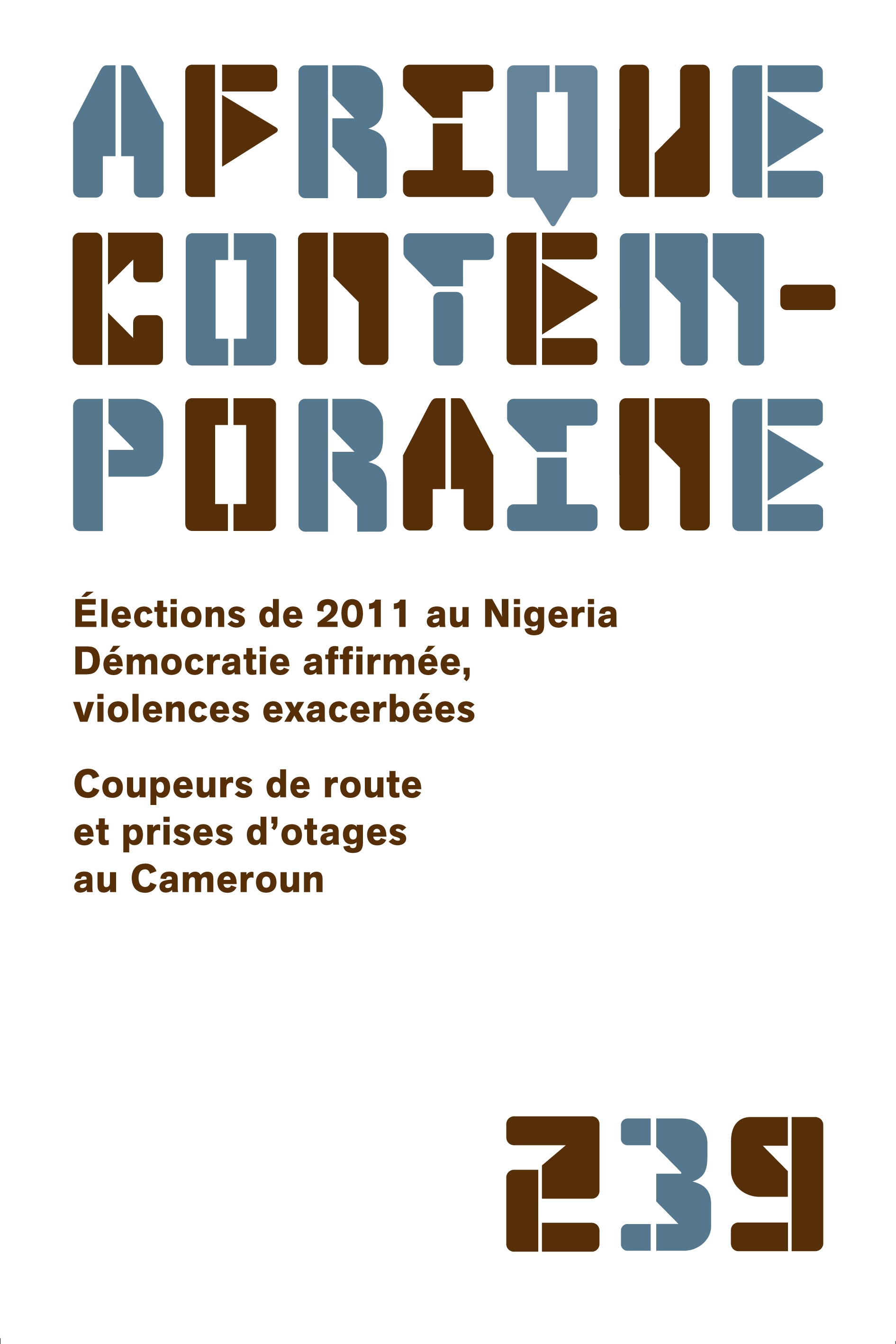 AFRIQUE CONTEMPORAINE 2011/3 N.239
