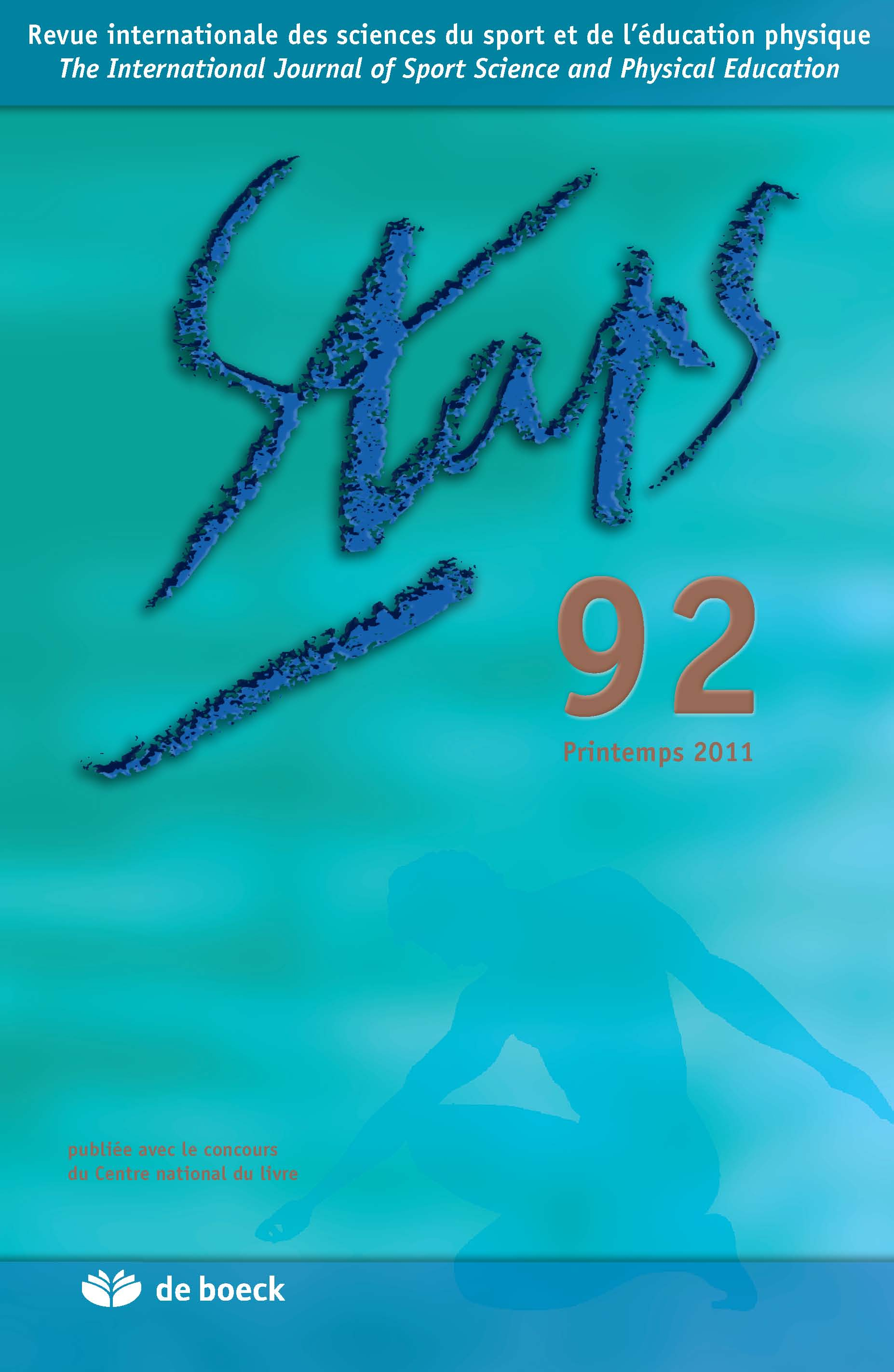 STAPS 2011/2 N.92 PRINTEMPS 2011