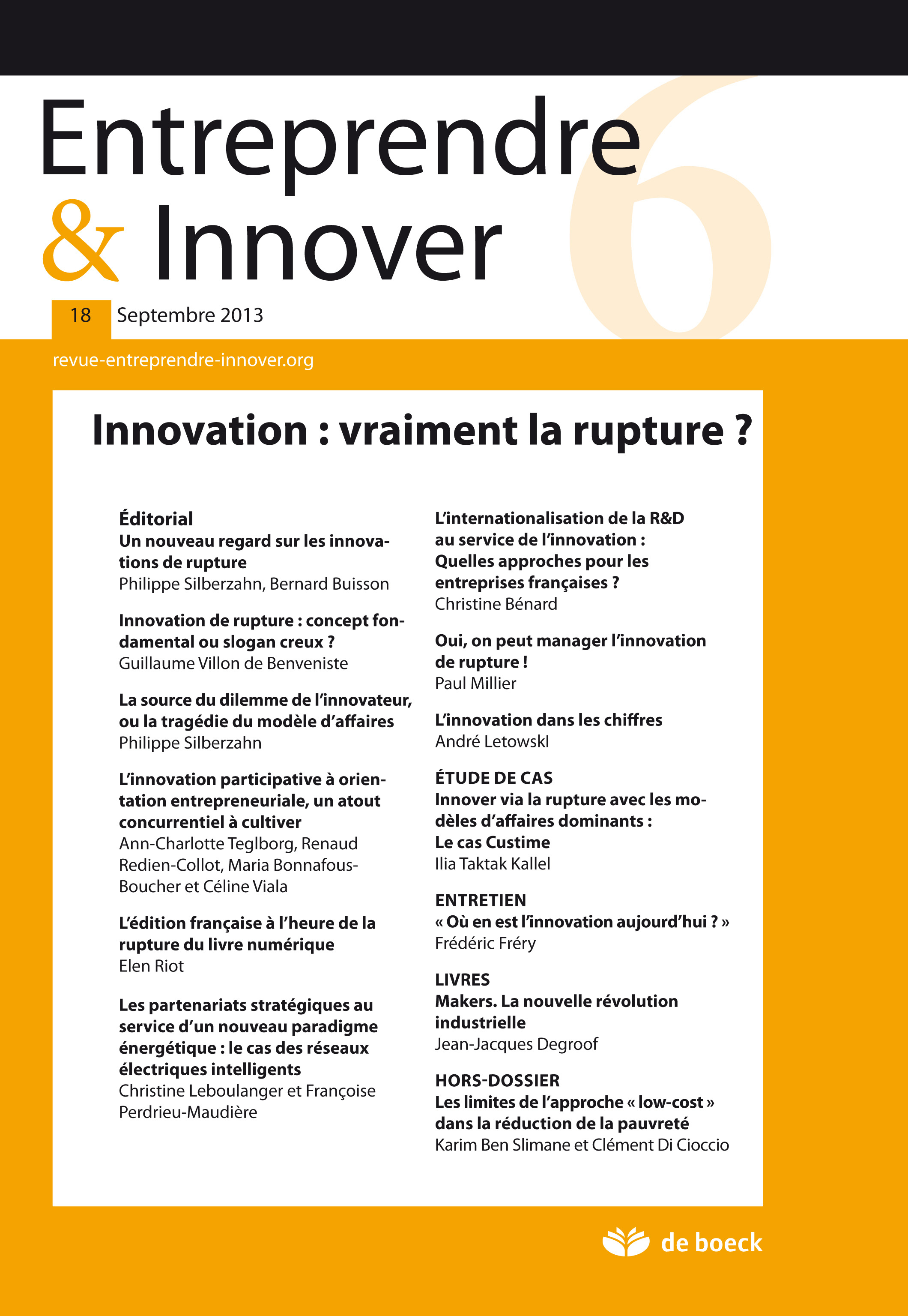 ENTREPRENDRE ET INNOVER 2013/2 N.18