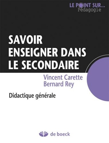 Savoir enseigner dans le secondaire - didactique générale