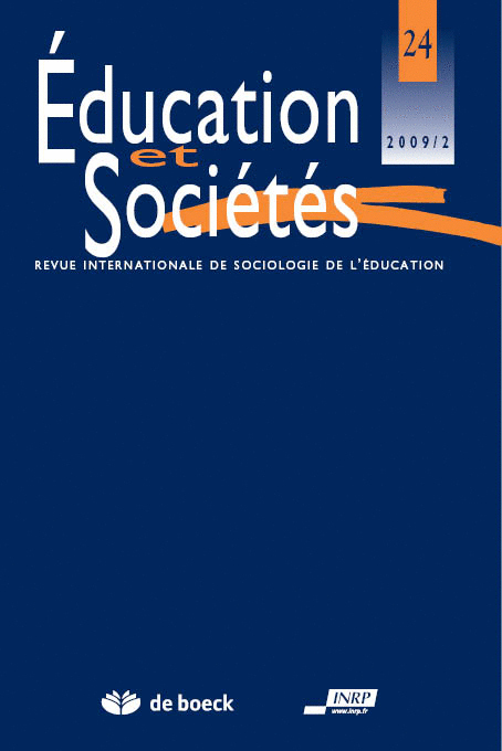 EDUCATION ET SOCIETES 2003/1 N.11