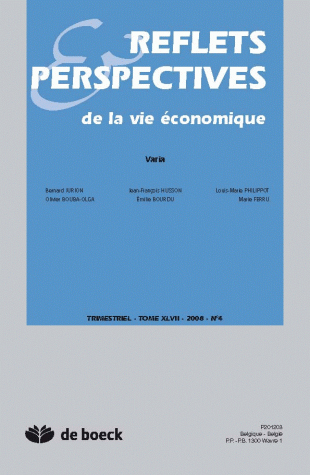 REFLETS ET PERSPECTIVES DE LA VIE ECONOMIQUES 2008/4