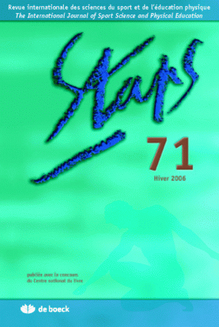 STAPS 2006/1 N.71 HIVER 2006