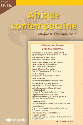 AFRIQUE CONTEMPORAINE 2007/3-4 N.223-224