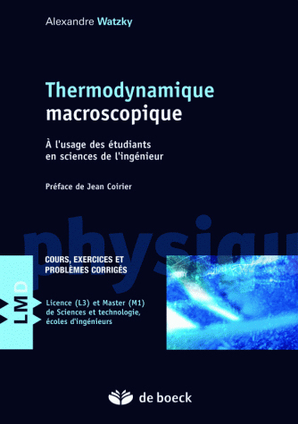 Thermodynamique macroscopique