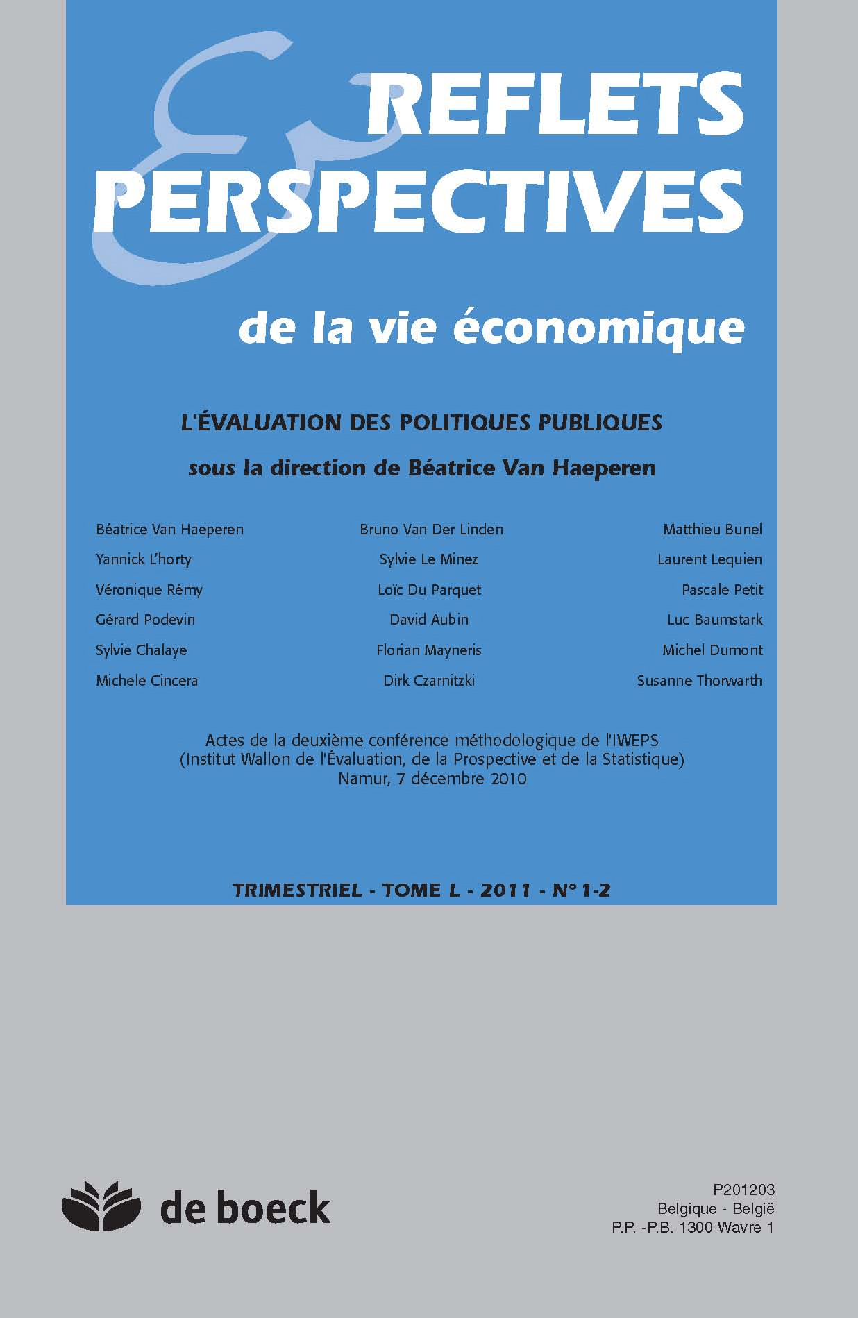 REFLETS ET PERSPECTIVES DE LA VIE ECONOMIQUE 2011/1-2