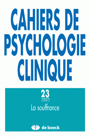 CAHIERS DE PSYCHOLOGIE CLINIQUE 2004/2 N.23