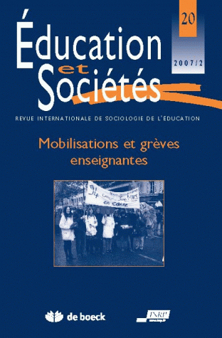 EDUCATION ET SOCIETES 2007/2 N.20 REVUE INTERNATIONALE SOCIOLOGIE DE EDUCATION