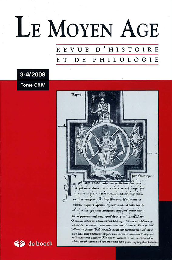 RMA_143 / REVUE DU MOYEN-AGE 2008/3-4 TOME CXIV