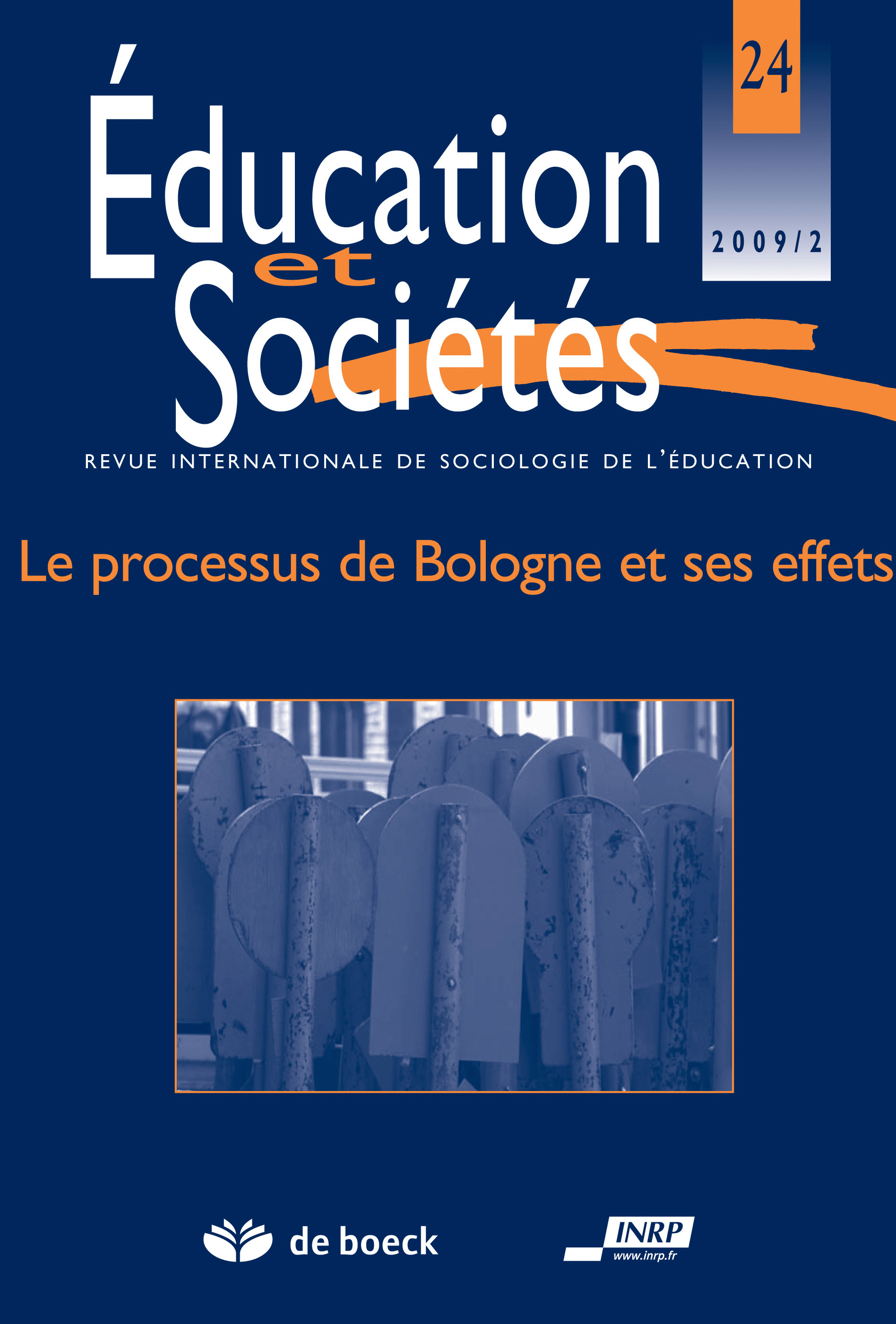 EDUCATION ET SOCIETES 2009/2 N.24