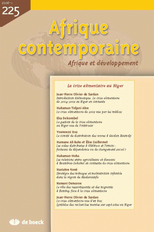 AFRIQUE CONTEMPORAINE 2008/1 N.225