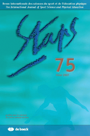 STAPS 2007/1 N.75 HIVER 2007