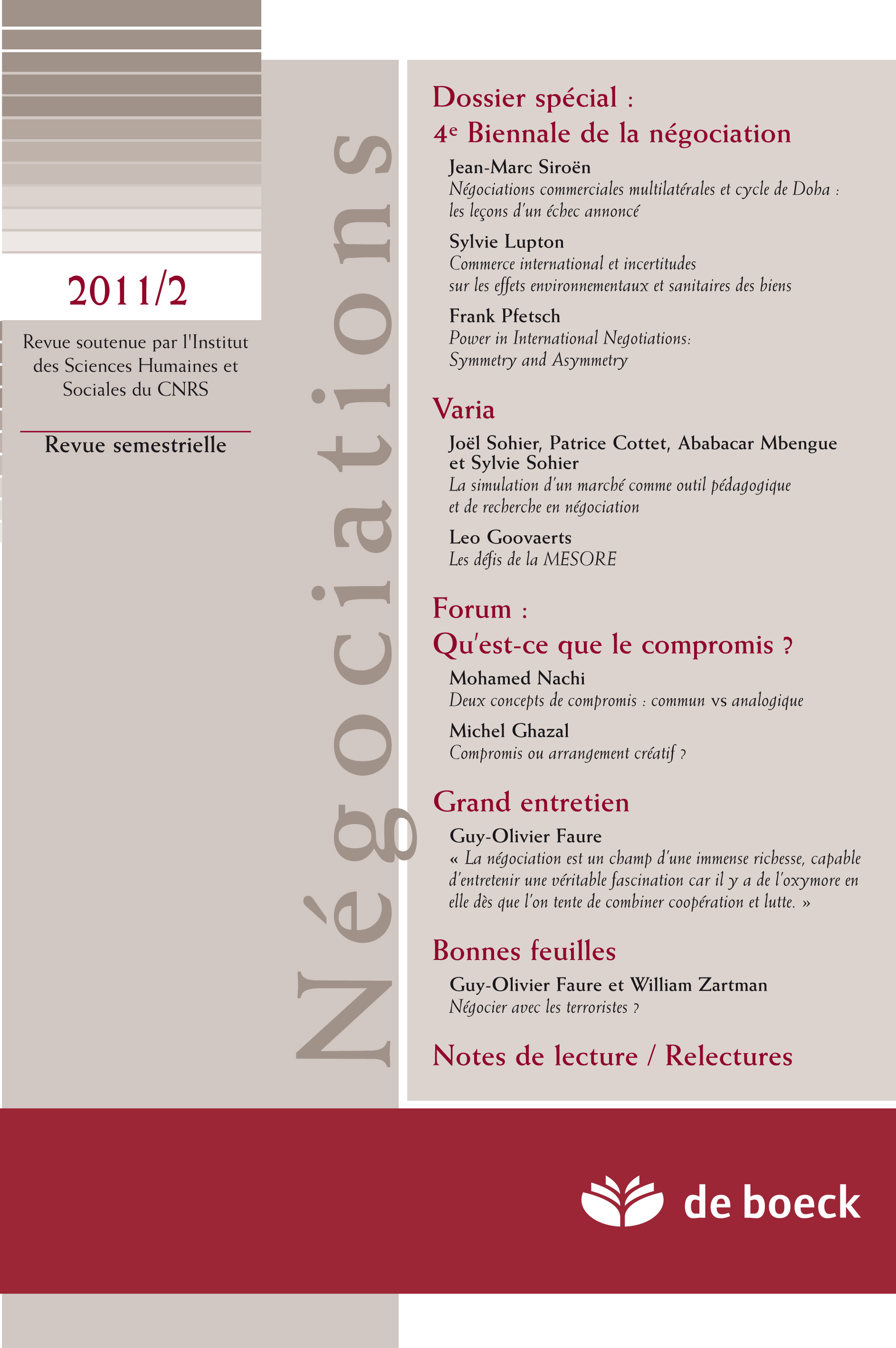 NEGOCIATIONS 2011/2 N.16