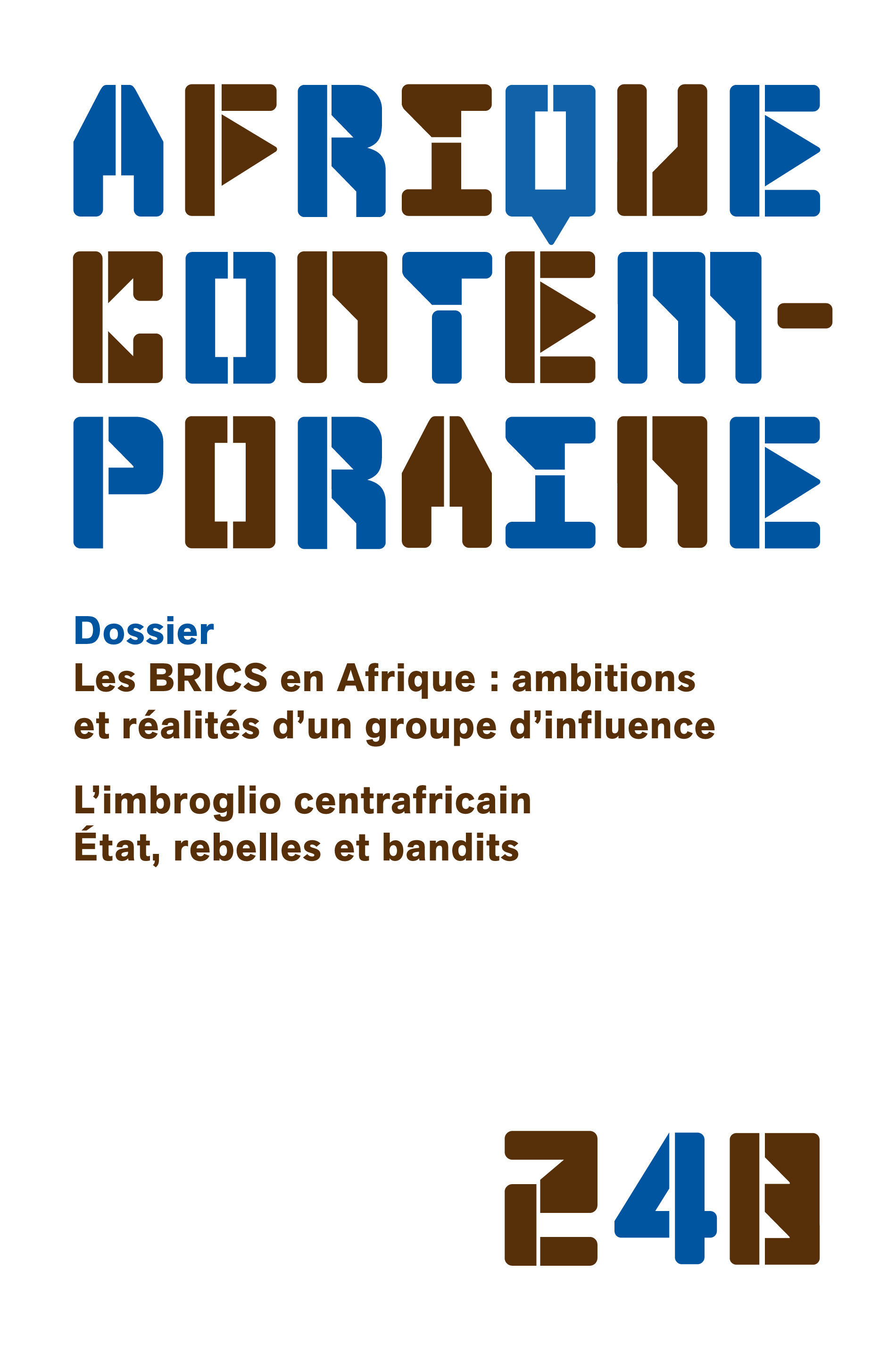 AFRIQUE CONTEMPORAINE 2013/4 N.248