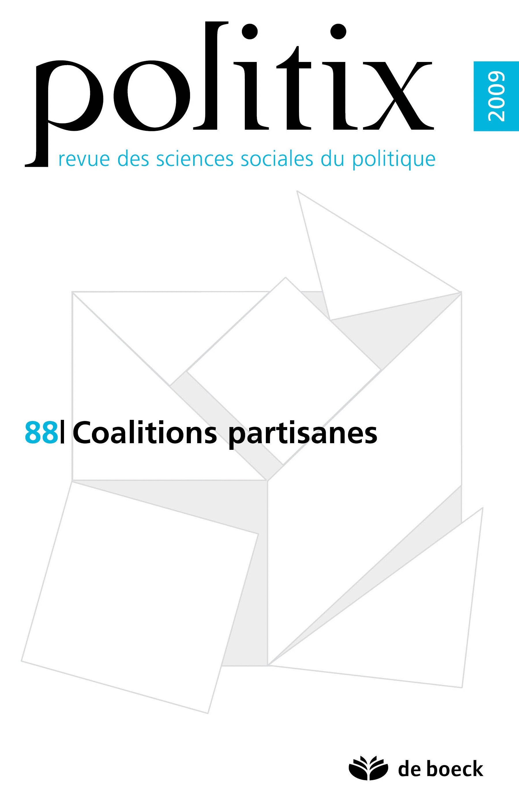 POLITIX 2009/4 N.88 COALITIONS PARTISANES