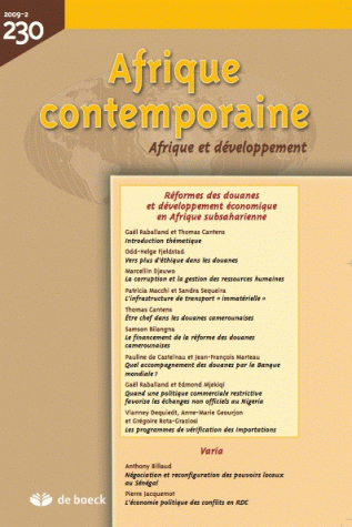 AFRIQUE CONTEMPORAINE 2009/2 N.230