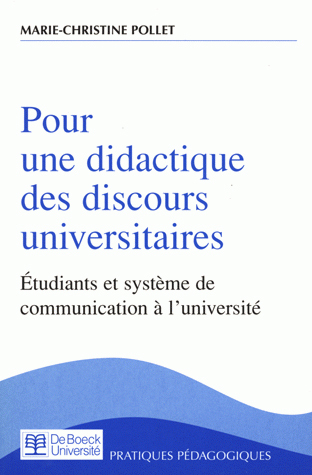 Pour une didactique des discours universitaires