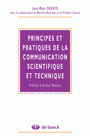 Principes et pratiques de la communication scientifique et technique