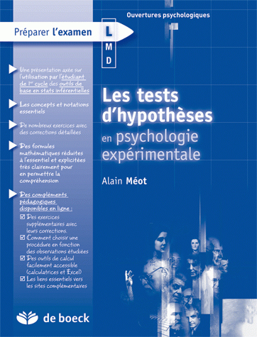Les tests d'hypothèses en psychologie expérimentale