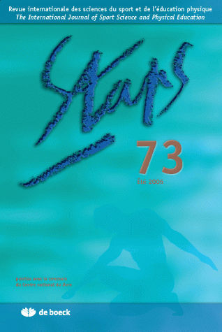 STAPS 2006/3 N.73 ETE 2006