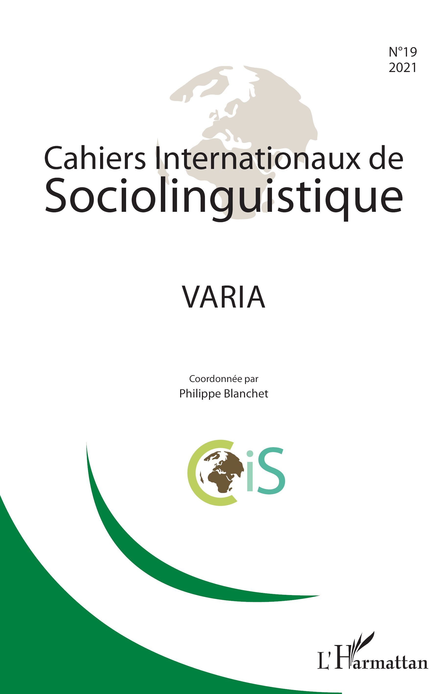 Cahiers internationaux de Sociolinguistique
