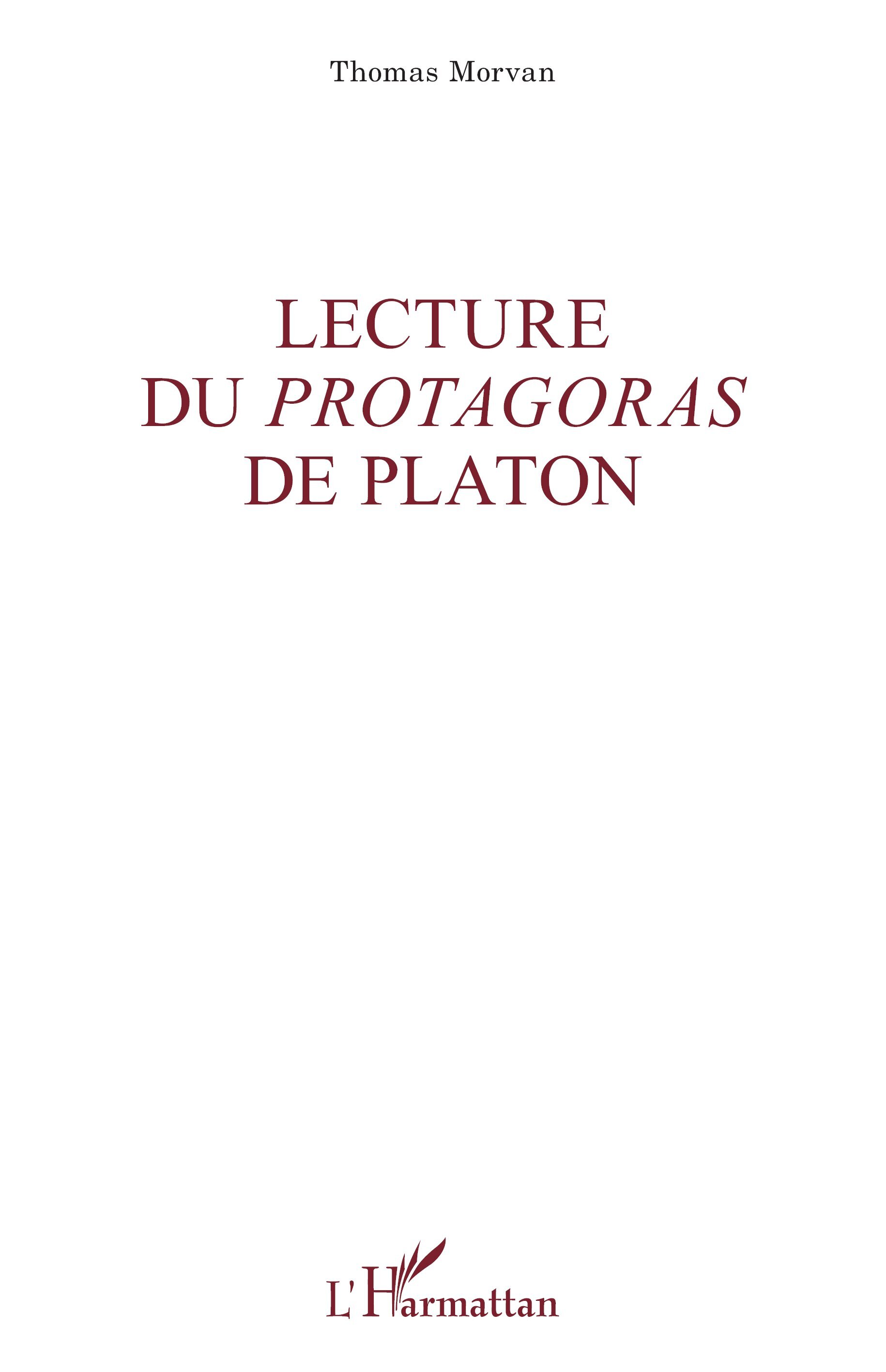 Lecture du <em>Protagoras</em> de Platon