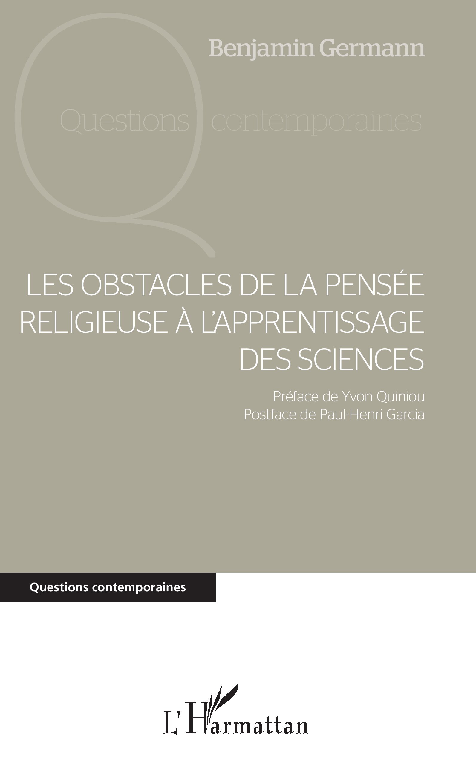 Les obstacles de la pensée religieuse à l'apprentissage des sciences