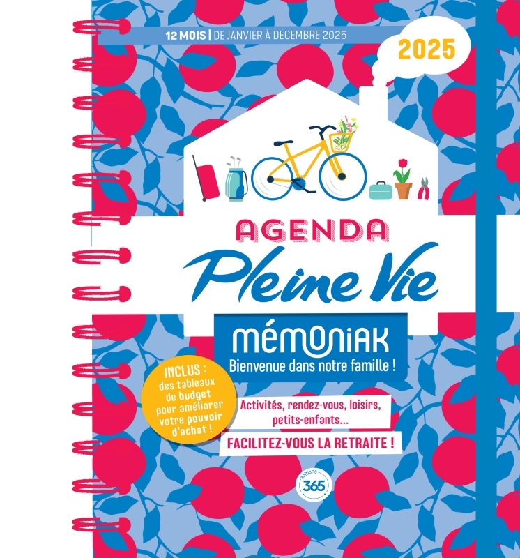 Agenda et budget Pleine Vie Mémoniak, janvier à décembre 2025