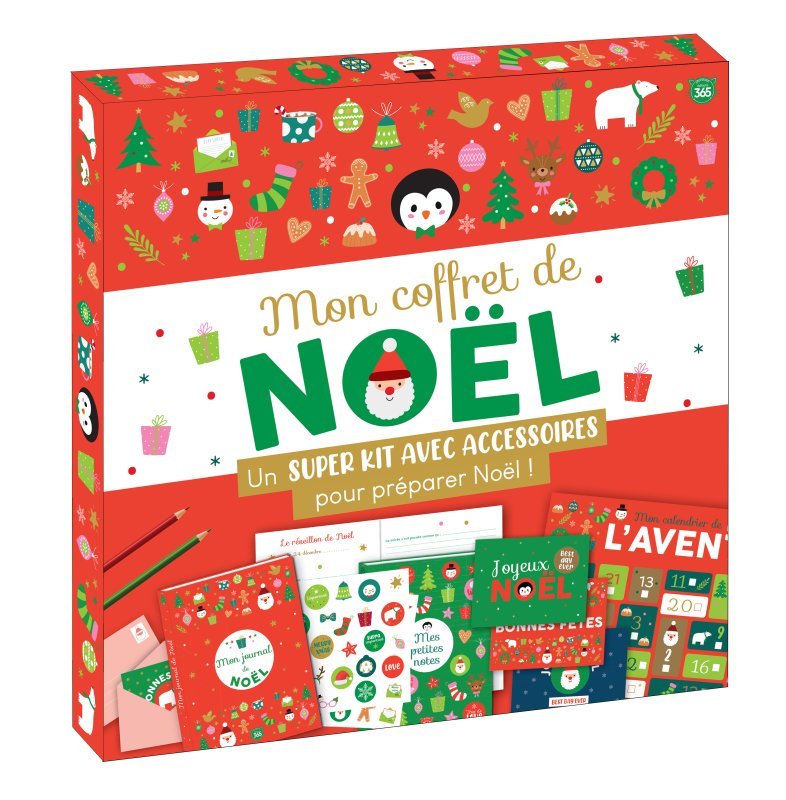 Mon coffret de Noël - Kit avec accessoires pour préparer les fêtes de Noël