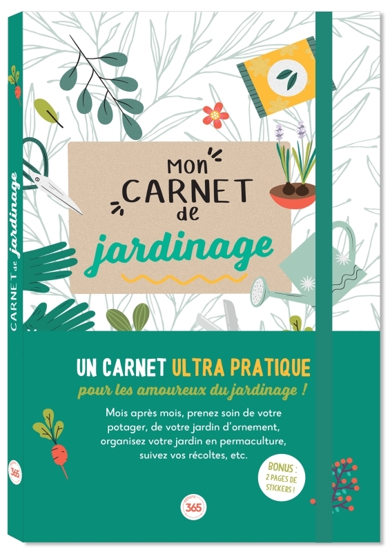 Mon carnet de jardinage, carnet de suivi pour jardin ou potager à compléter