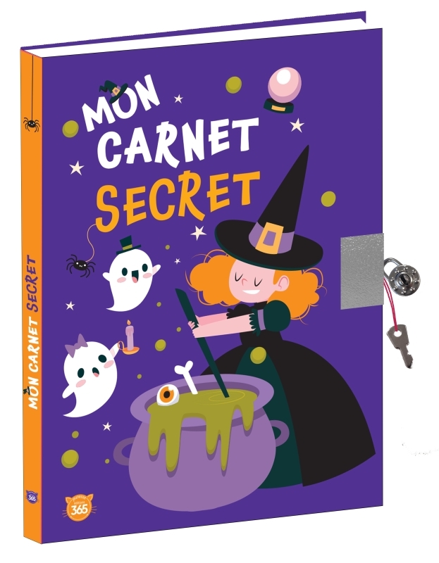 Mon carnet secret - Sorcières - Journal intime avec cadenas à compléter