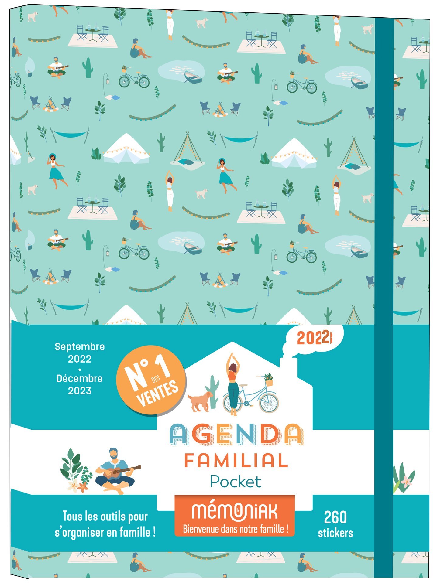 Agenda familial Mémoniak pocket, sept. 2022- déc 2023