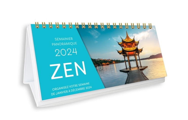 Semainier panoramique - Zen 2024, une page par jour