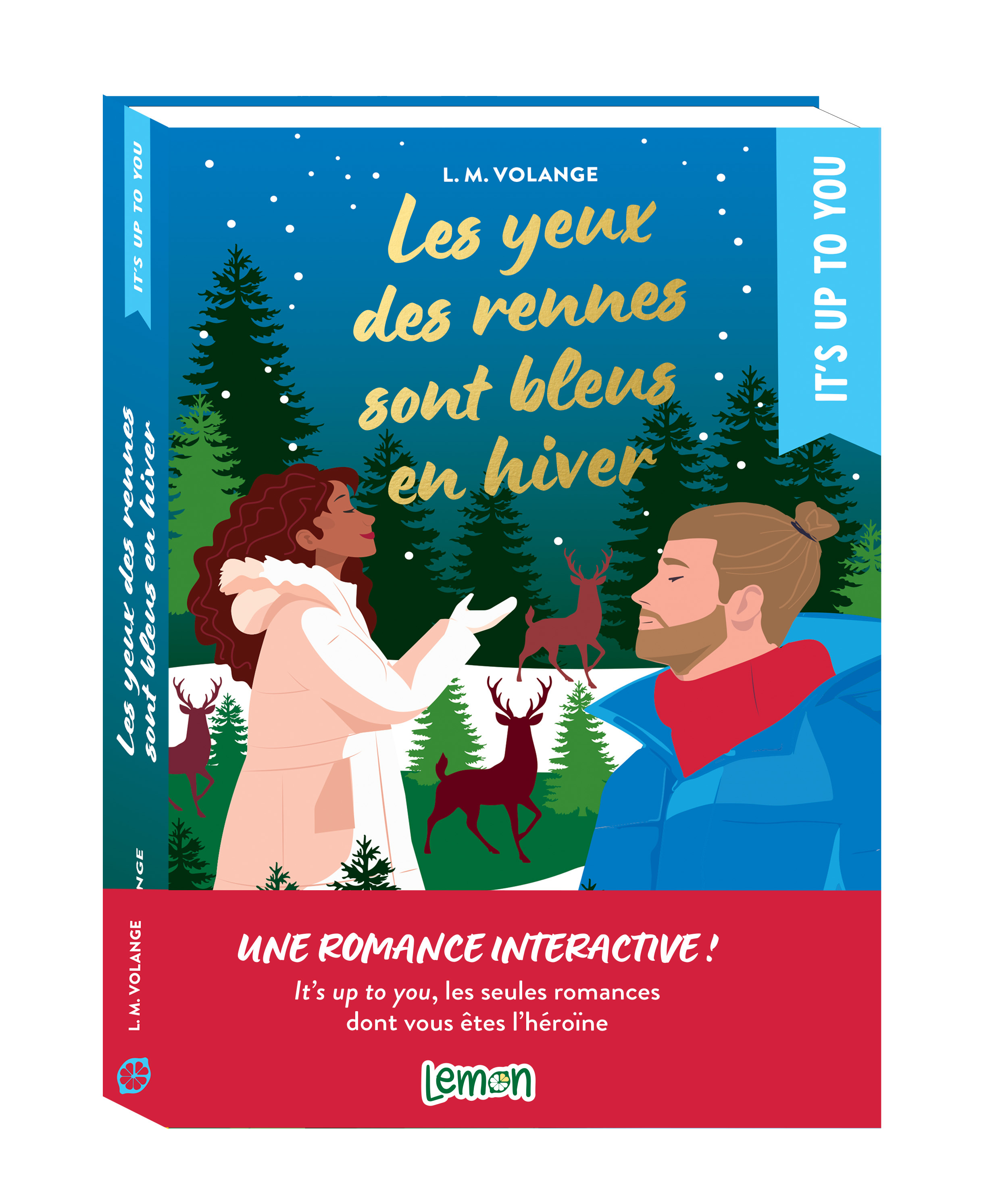 Les yeux des rennes sont bleus en hiver