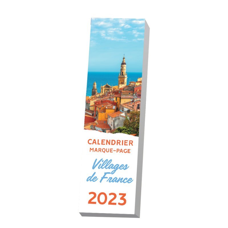 Calendrier marque-pages Villages de France 2023 - 1 photo avec citation par semaine détachable