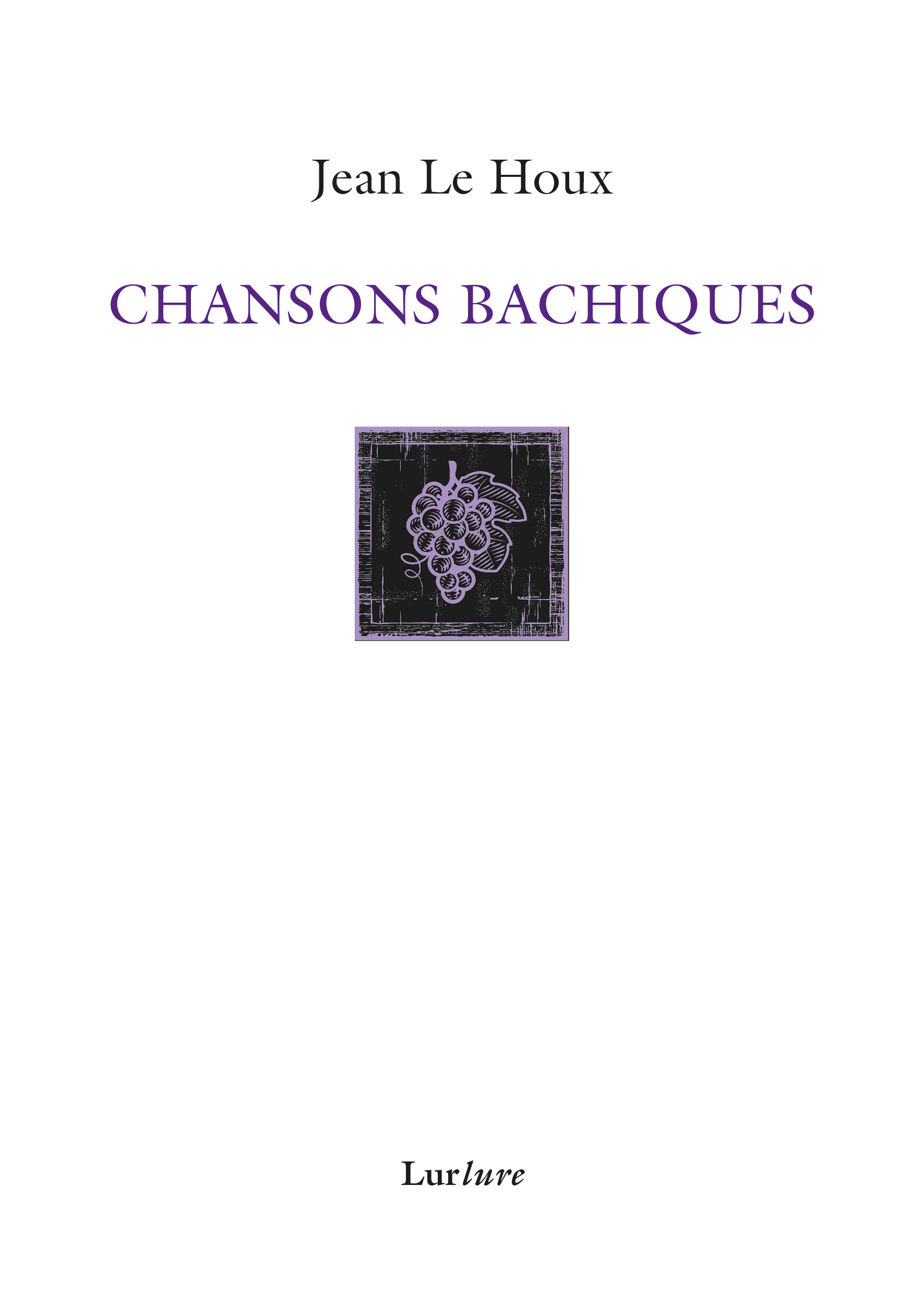 Chansons bachiques