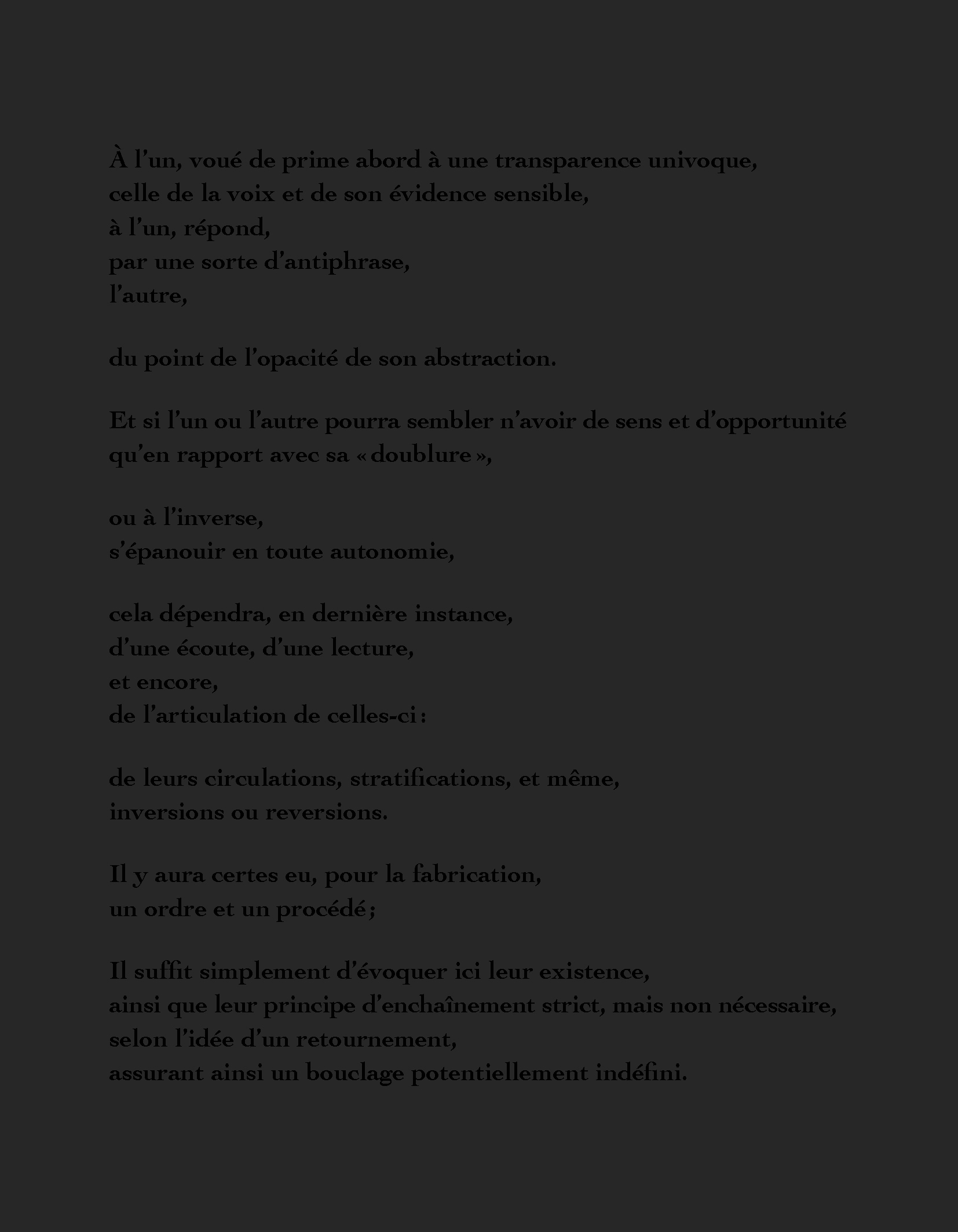 sans-titre / transit