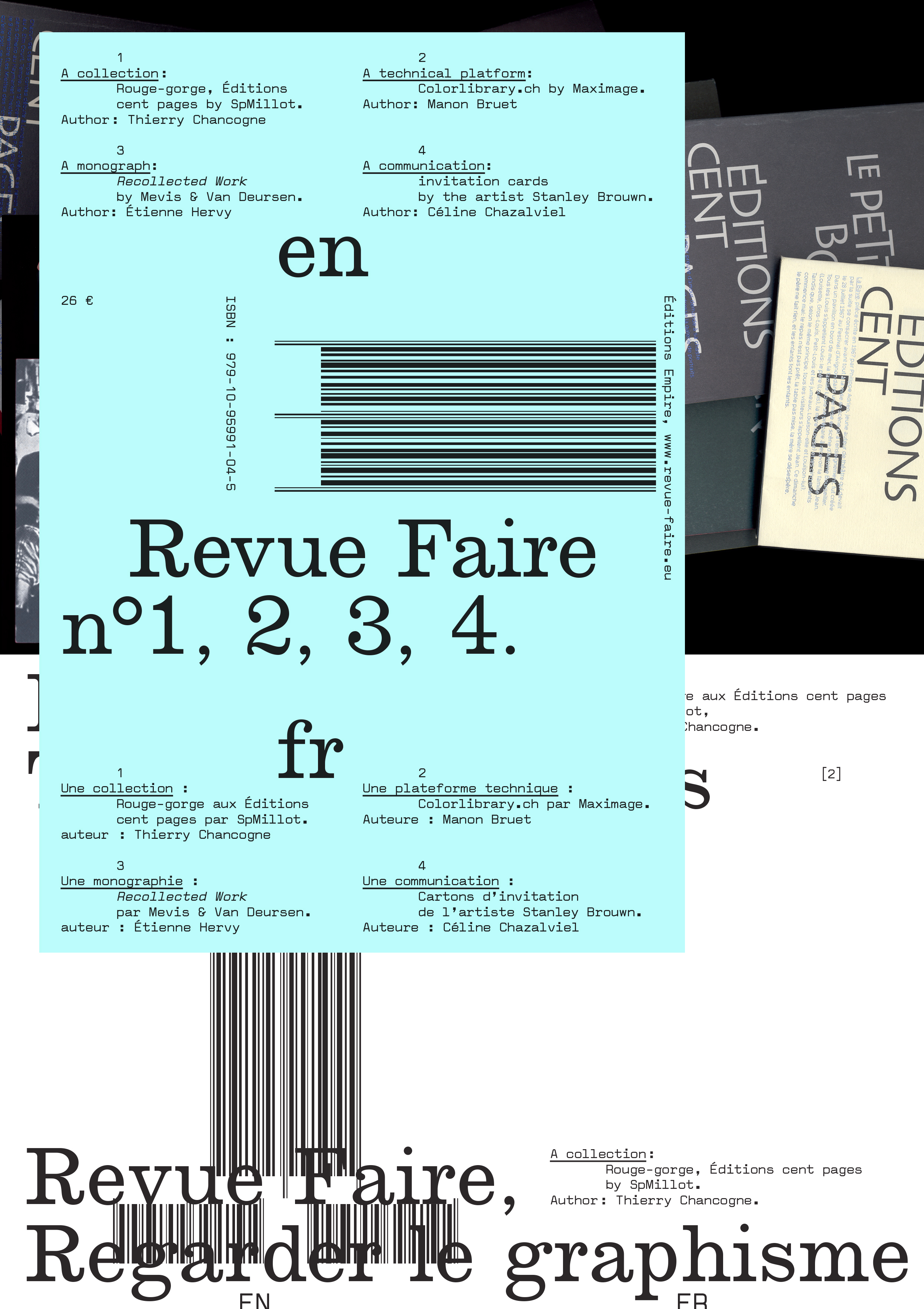 Faire - Regarder le graphisme n° 01 (vol. 1, 2, 3, 4)
