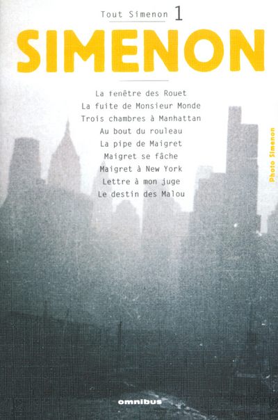 Tout Simenon - tome 1 Centenaire