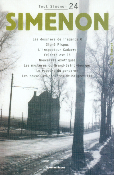 Tout Simenon tome 24 (centenaire)