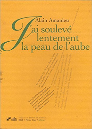 J'ai souleve lentement la peau de l'aube