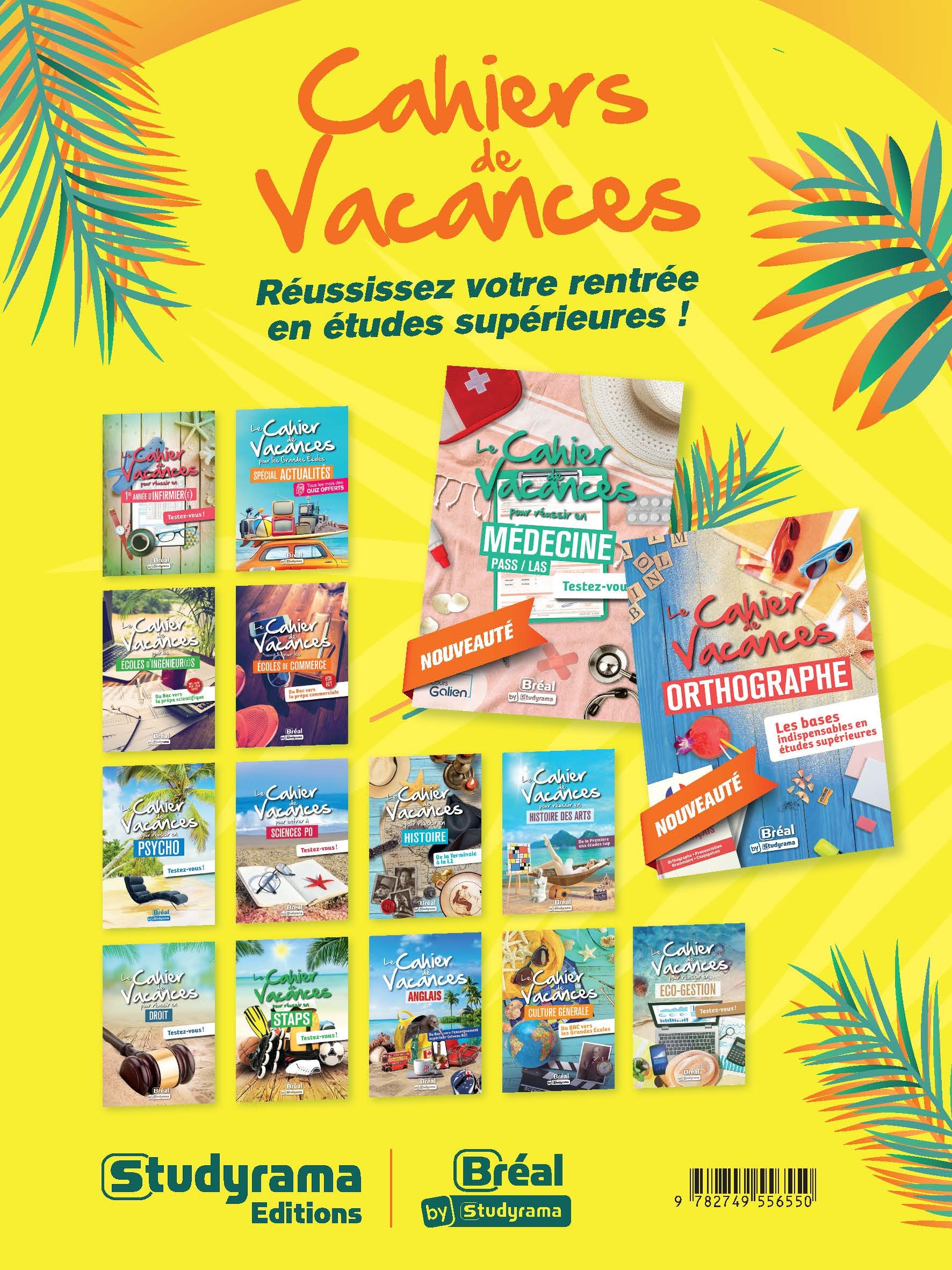 Affiche Cahiers de vacances 2024