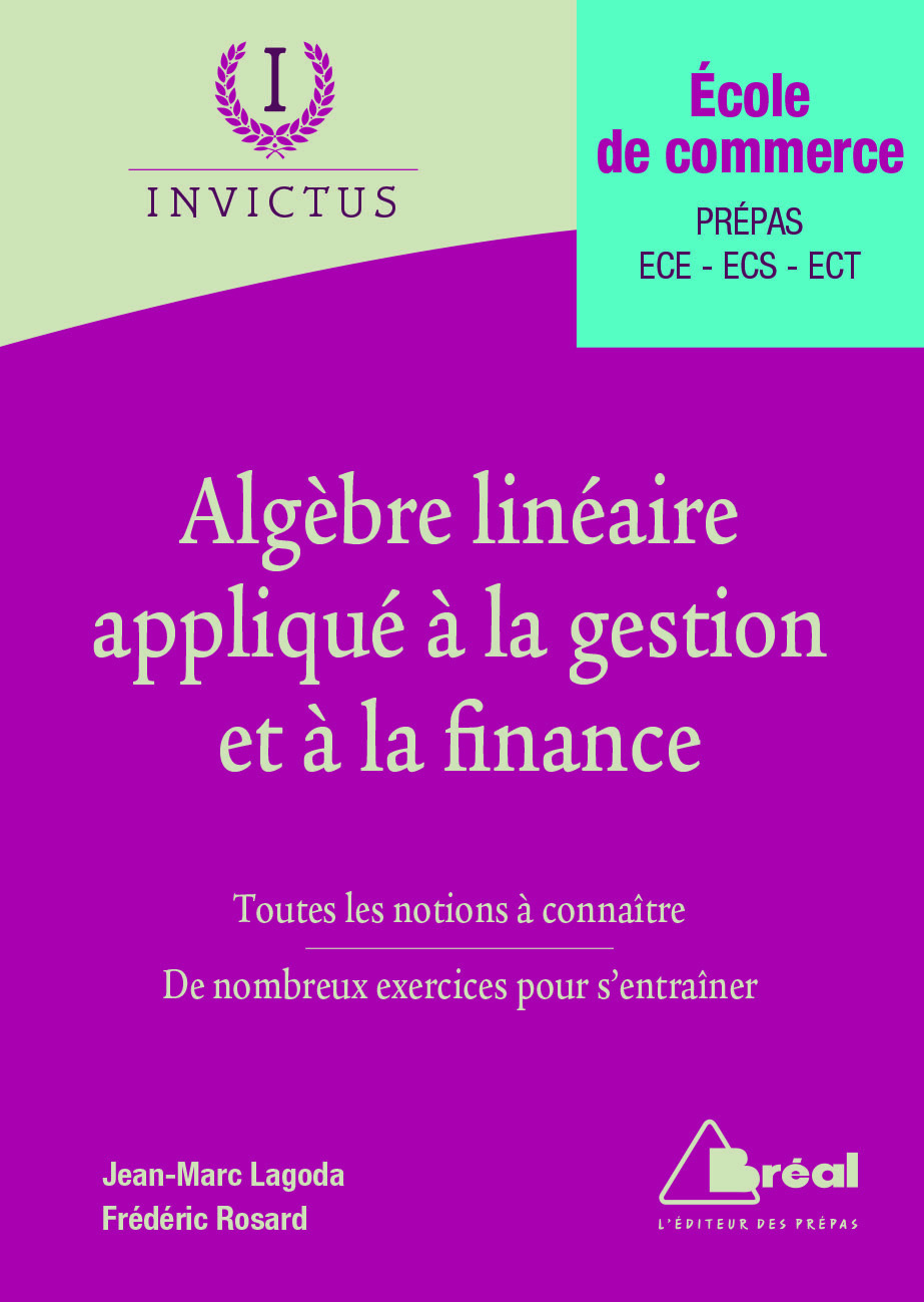 L'algèbre linéaire appliqué à la gestion et à la finance