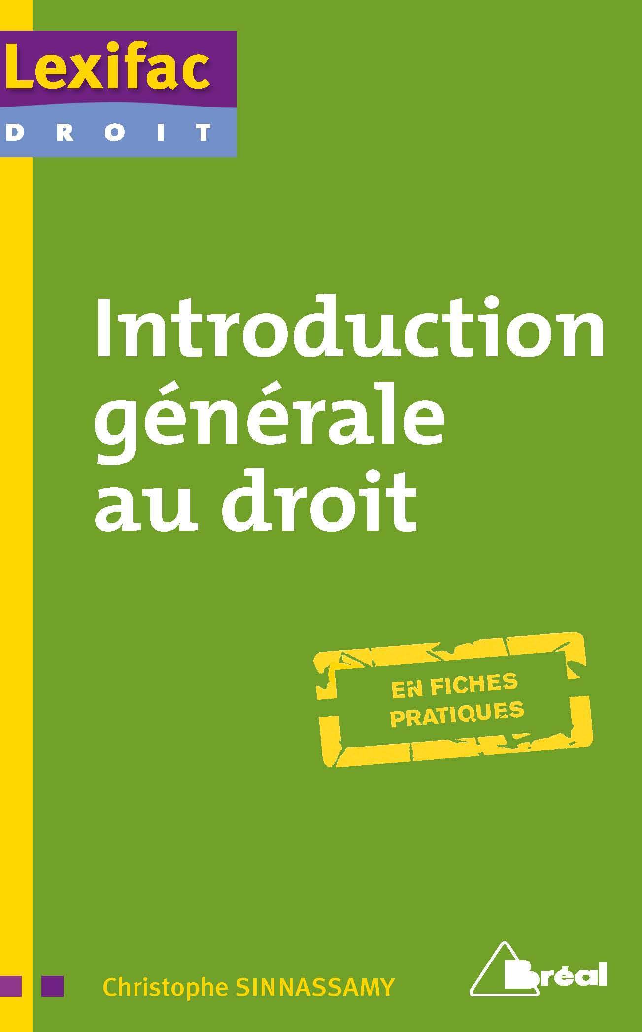 Introduction générale au droit