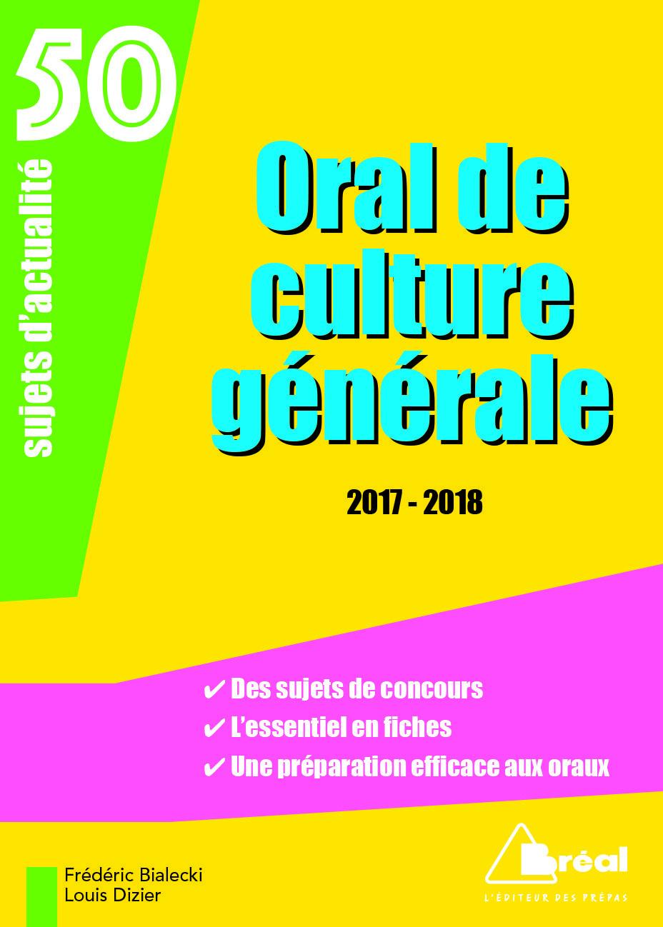 Oral de culture générale 2017-2018