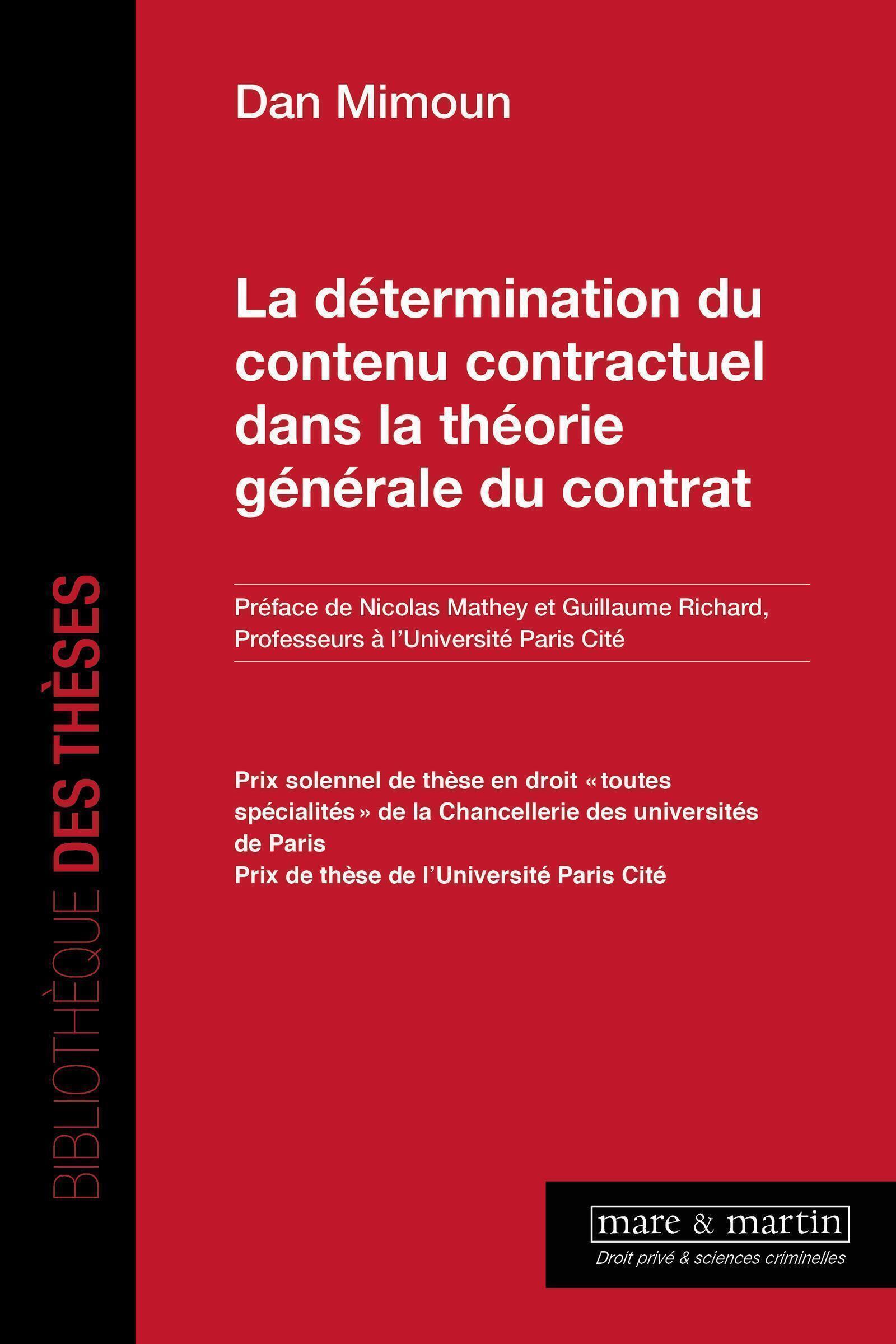 La détermination du contenu contractuel dans la théorie générale du contrat