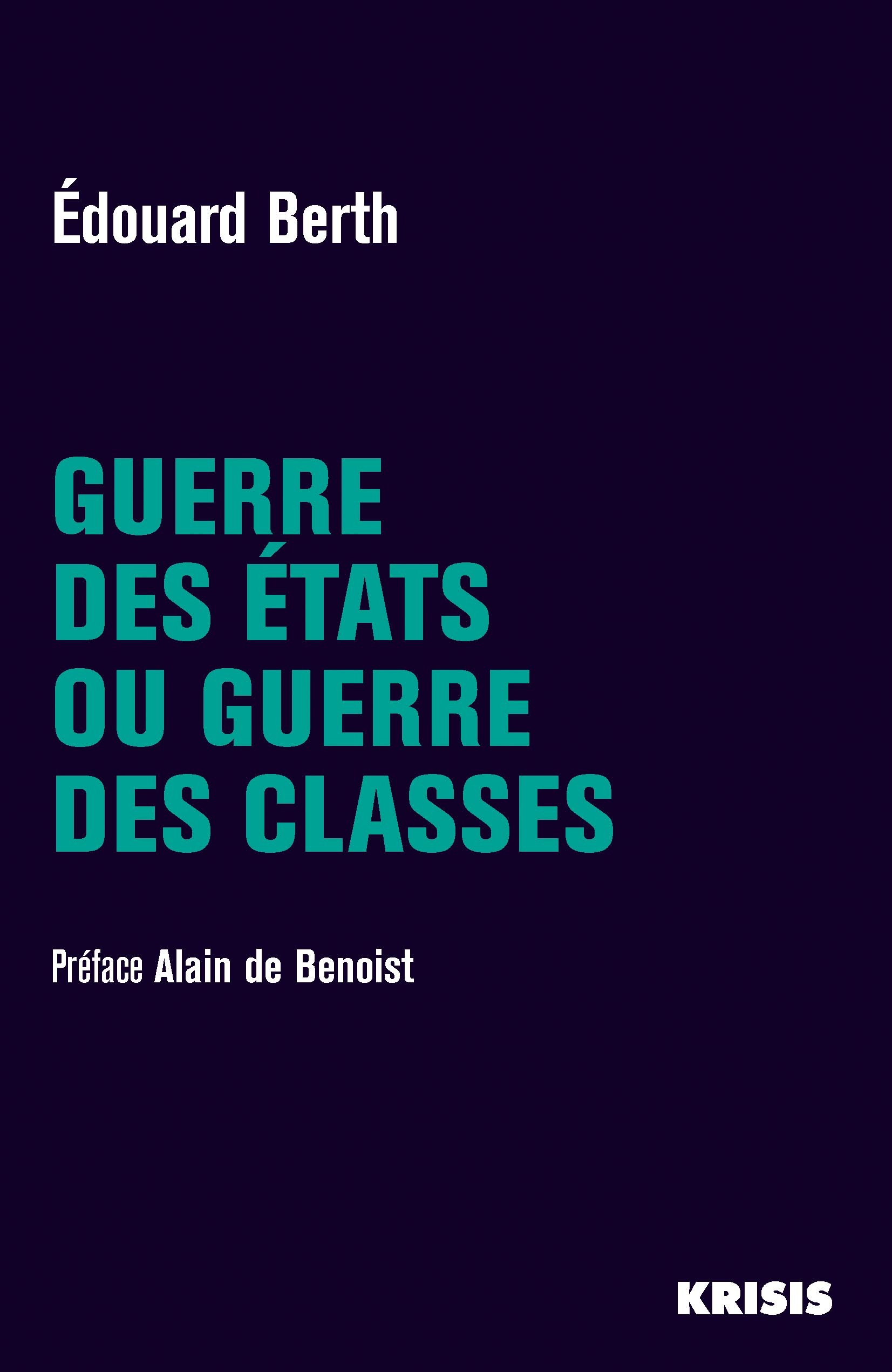 Guerre des États ou guerre des classes