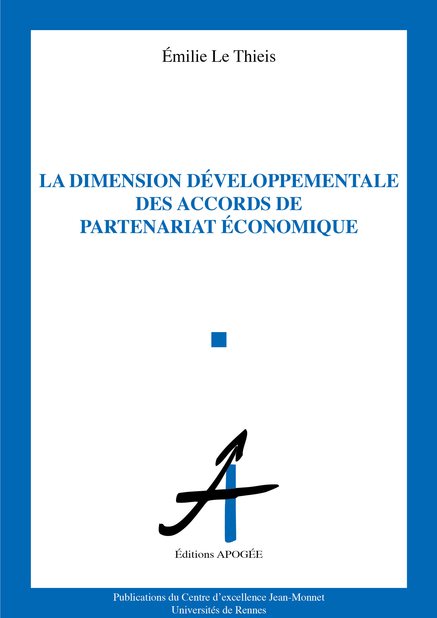La dimension développementale des accords de partenariat économique